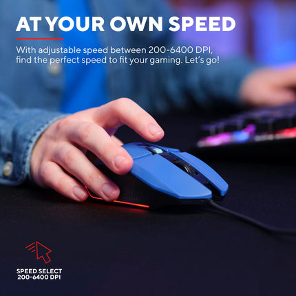 GXT 109B Felox Illuminated Gaming mouse Blue