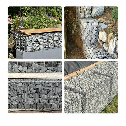 Galvanised Steel Gabion Basket, 100x30x30 cm