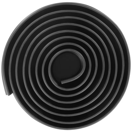 Garage Door Threshold Seal, 12 Ft PVC Adhesive, Black