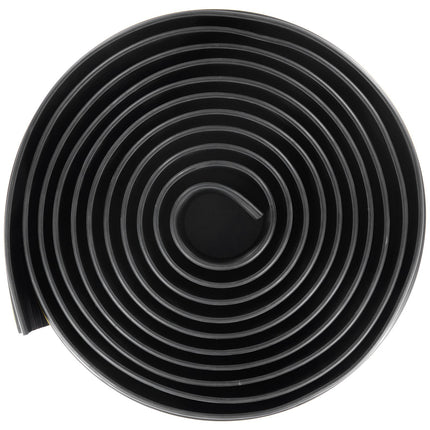 Garage Door Threshold Seal, 20 Ft PVC, Adhesive, Black