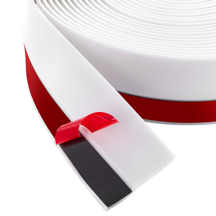 Garage Door Top and Side Seal Strip, 34 Ft TPE, White
