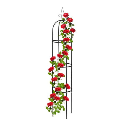 Dārza obelisks 200 cm melns