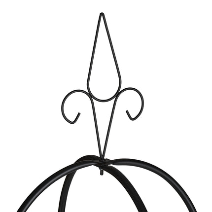 Dārza obelisks 200 cm melns