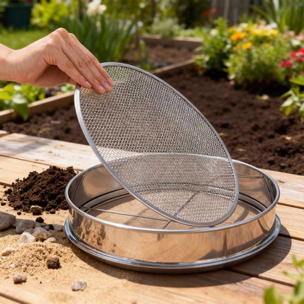 Dārza sietu komplekts 5 vienā, nerūsējošais tērauds, Ø 30 cm