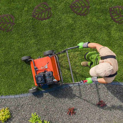 Dārza pakāpiena akmens, lapas formas, brūns, čuguna