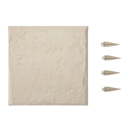 Garden Stepping Stones 8-Pack, 15.5 in Square, Stakes