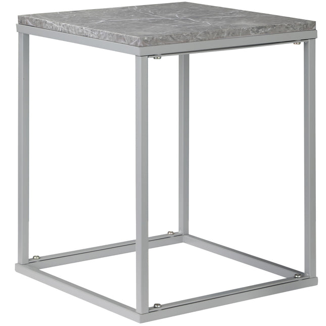 Dārza galds, sānu galdiņš, kafijas galdiņš, āra, iekštelpām, ar metāla rāmi, dārzam, terasei, balkonam, industriālā dizainā, stabils, 40 x 40 x 50 cm