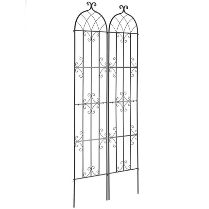 Garden Trellis, Rustproof Metal, 2-Pack, 87 x 20 in