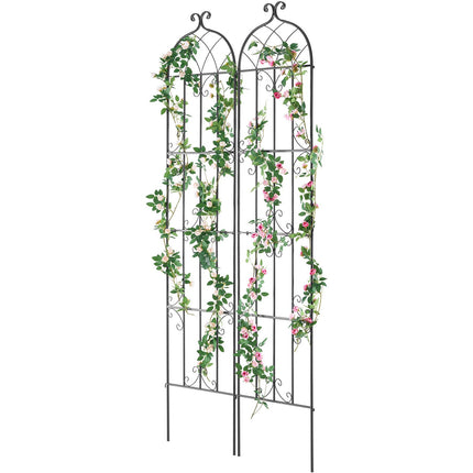 Garden Trellis, Rustproof Metal, 2-Pack, 87 x 20 in