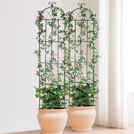 Garden Trellis, Rustproof Metal, 2-Pack, 87 x 20 in