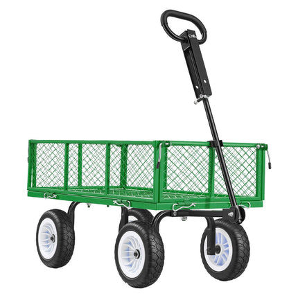 Garden Utility Cart, 900 lb Capacity, 10 in PU Tires