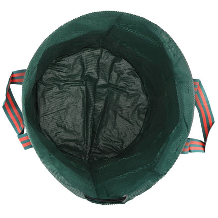 Dārza maiss 3x120L ūdensnecaurlaidīgs dārza atkritumu maiss ar rokturiem, izturīgs lapu maiss, pašstāvoši dārza maisi ar UV aizsardzību, atkārtoti lietojami dārza atkritumu maisi dārza atkritumu zaļajiem spraudeņiem