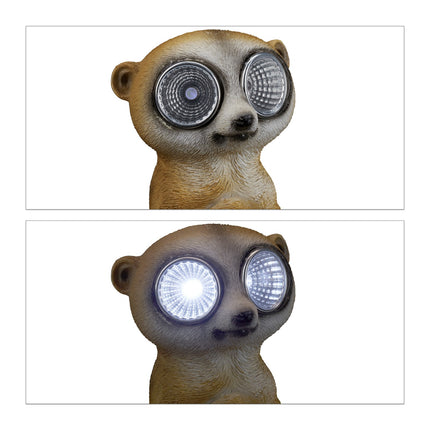 Dārza figūriņa Meerkat ar saules acīm
