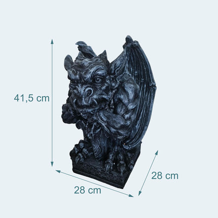Gargoyle dārza rotājums, laikapstākļiem izturīgs polimērsveķis