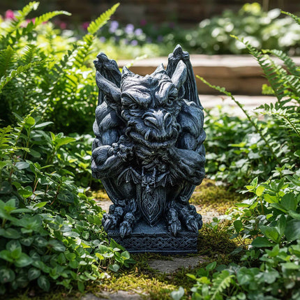Gargoyle dārza rotājums, laikapstākļiem izturīgs polimērsveķis