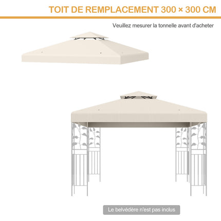 Lapenes rezerves nojume 3x3m, divstāvu, bēša