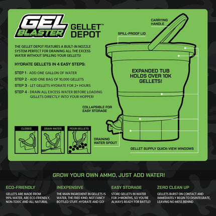 Gel Blaster Gellet Depot - caurspīdīgs