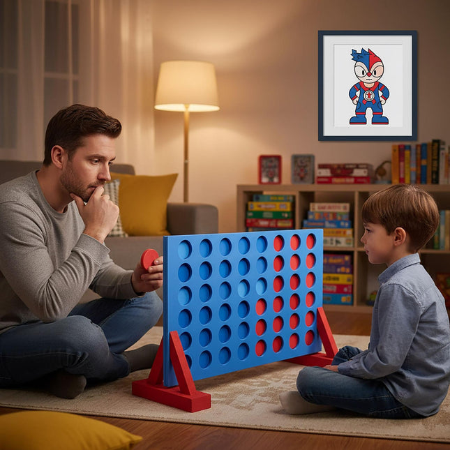 Giant Outdoor Connect Four spēle - putuplasts, 2 spēlētājiem