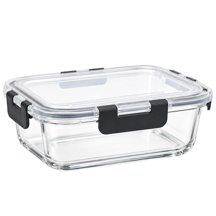 Glass Food Storage Containers with Click-Lock Lids, Set of 12, Leakproof