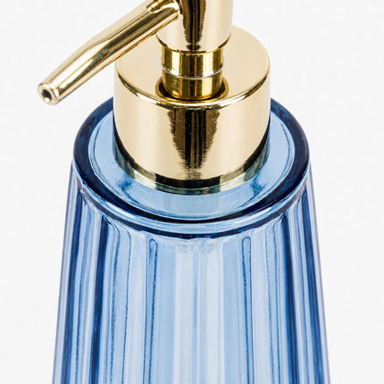 Stikla ziepju dozatoru komplekts (2 gab.), 320 ml, zelta krāsas pumpīši