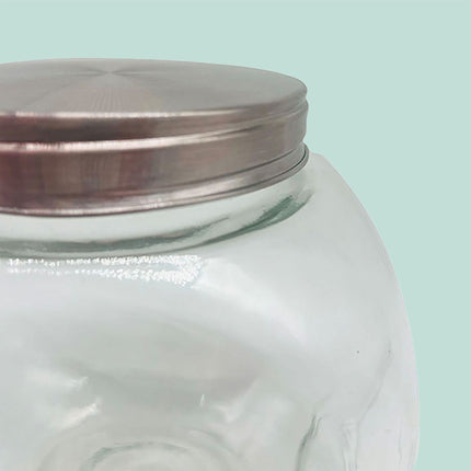 Stikla kārumu burciņu komplekts, 5 iepakojumi, 650 ml, hermētiski noslēgta uzglabāšana