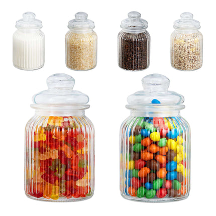 Stikla burkas, 6 gab. iepakojumā, 1000 ml