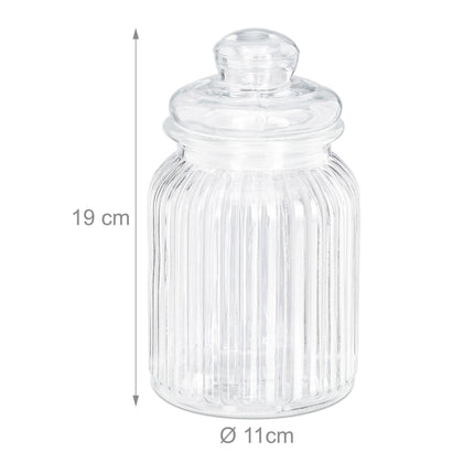 Stikla burkas, 6 gab. iepakojumā, 1000 ml