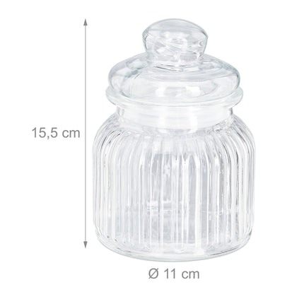 Stikla burkas, 6 gab. iepakojumā, 700 ml