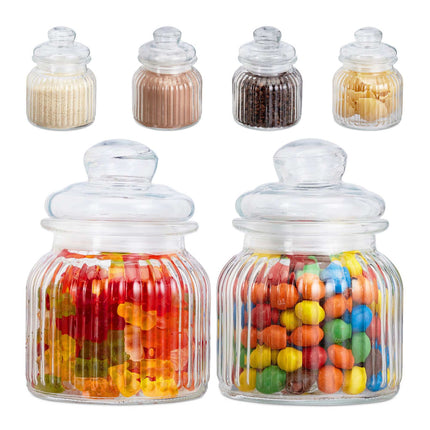 Stikla burkas, 6 gab. iepakojumā, 700 ml