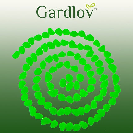 Mirdzoši akmeņi - 100 gab. zaļš komplekts