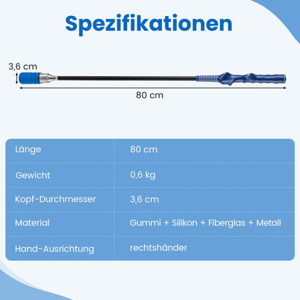 Golfa šūpošanās trenažieris ar neslīdošu rokturi, zils, 80 cm