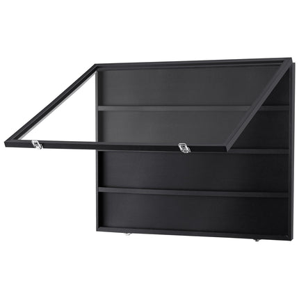 Graded Sports Card Display Case, 36 Slots, Lockable, Wall Mount