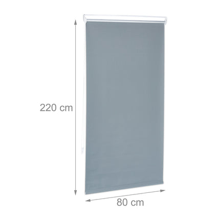 Pelēkas termo rullo žalūzijas 220 cm garas