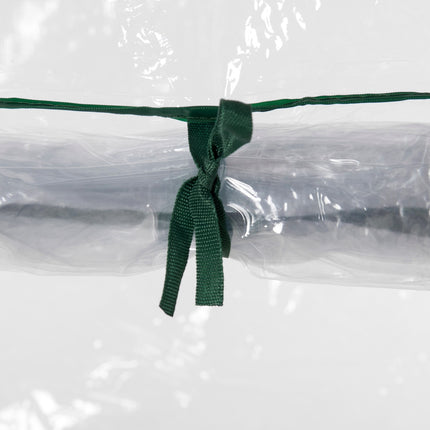 Siltumnīca tomātu māja ar auksto rāmi un ruļļu durvīm, tērauds, plastmasa, caurspīdīga, 100x50x150 cm