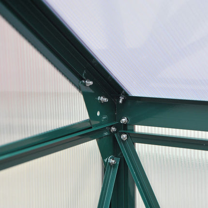 Walk-in greenhouse, aluminum frame, weatherproof
