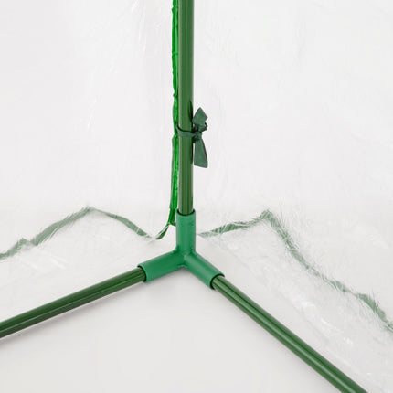 Siltumnīca ar durvīm, aukstais rāmis, augu audzēšanai, tērauds, PVC, 200x100x80 cm