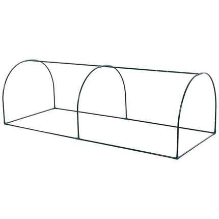 Siltumnīca ar durvīm, aukstais rāmis, augu audzēšanai, tērauds, PVC, 250x100x80cm