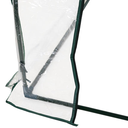 Siltumnīca ar durvīm, aukstais rāmis, augu audzēšanai, tērauds, PVC, 250x100x80cm
