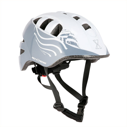 Pelēka riteņbraukšanas ķivere, S izmērs (52-56 cm)