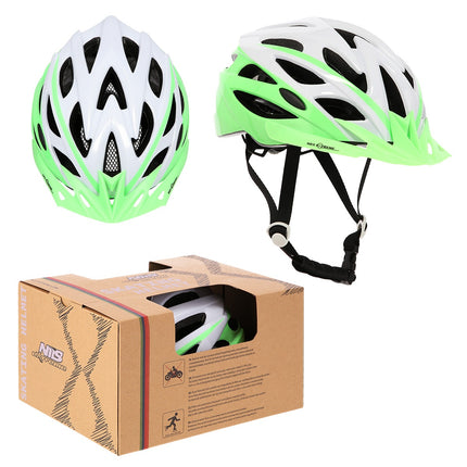 Pelēkzaļa velosipēda ķivere, S izmērs (50-58 cm)