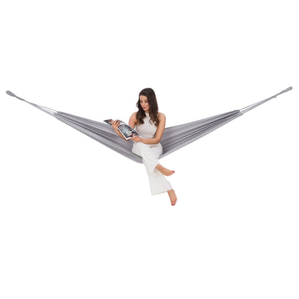 Pelēks šūpuļtīkls 200x100 cm - izturīgs lietošanai ārā