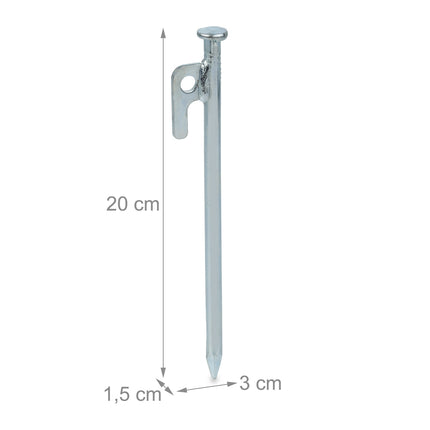 Ground pegs for mountains in a set of 14