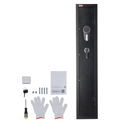 Gun Safe Rifle Cabinet, Digital Keypad, LED Light