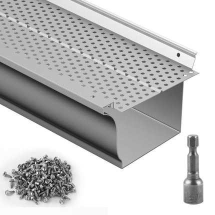 Gutter Guards, 5 Inch Aluminum, 52 Pack 208 Ft
