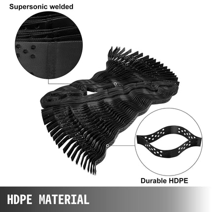 HDPE Geocell Ground Grid 9x17 Ft, 2 In for Gravel