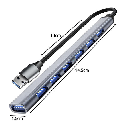 USB centrmezgls - 1 ports 3.2 + 6 porti 2.0 Izoxis 24374