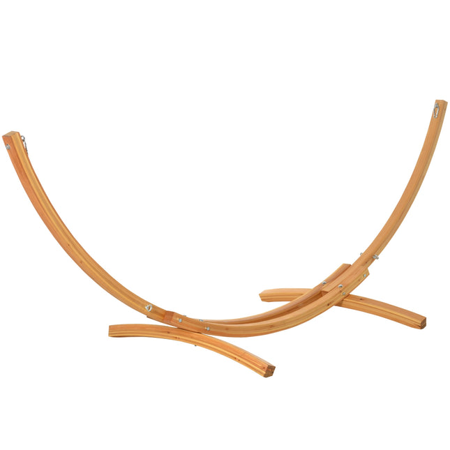 Pine hammock with pull rope, 325 x 120 x 118 cm