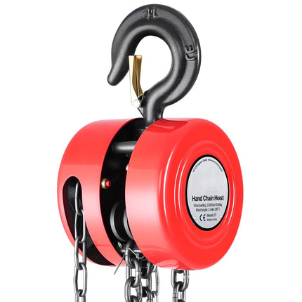 Hand Chain Hoist 1 Ton, 8 Ft Lift, G70 Chain
