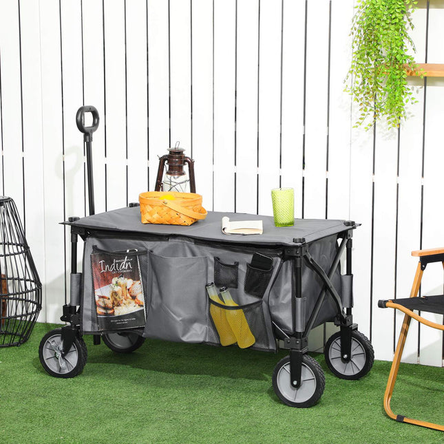 Collapsible trolley with adjustable handle, 120 kg capacity