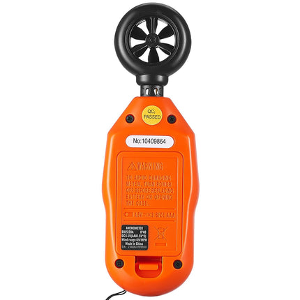 Handheld Anemometer, Wind Speed and Temp Meter, Backlit